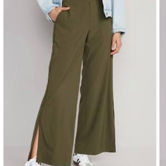 Old Navy High Rise Wide Leg Stretch Tech Pull On Pant - Picture 5 of 6